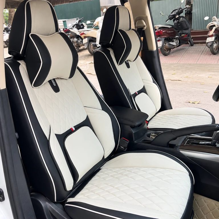 Bộ áo ghế da công nghiệp Nappa may đo chuẩn phom 7 chỗ cho Mitsubishi Xpander